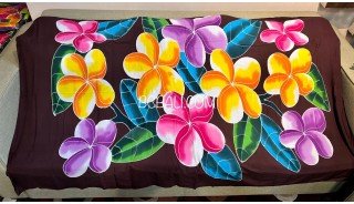 Hot Sale Rayon Sarong Hand Painted Flower Design Originally Handmade